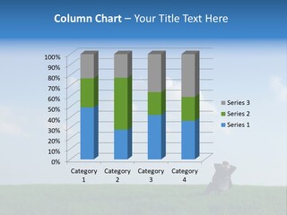 A Manager Sitting On A Chair In Nature PowerPoint Template