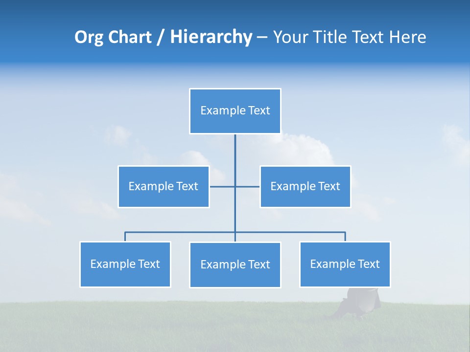 A Manager Sitting On A Chair In Nature PowerPoint Template