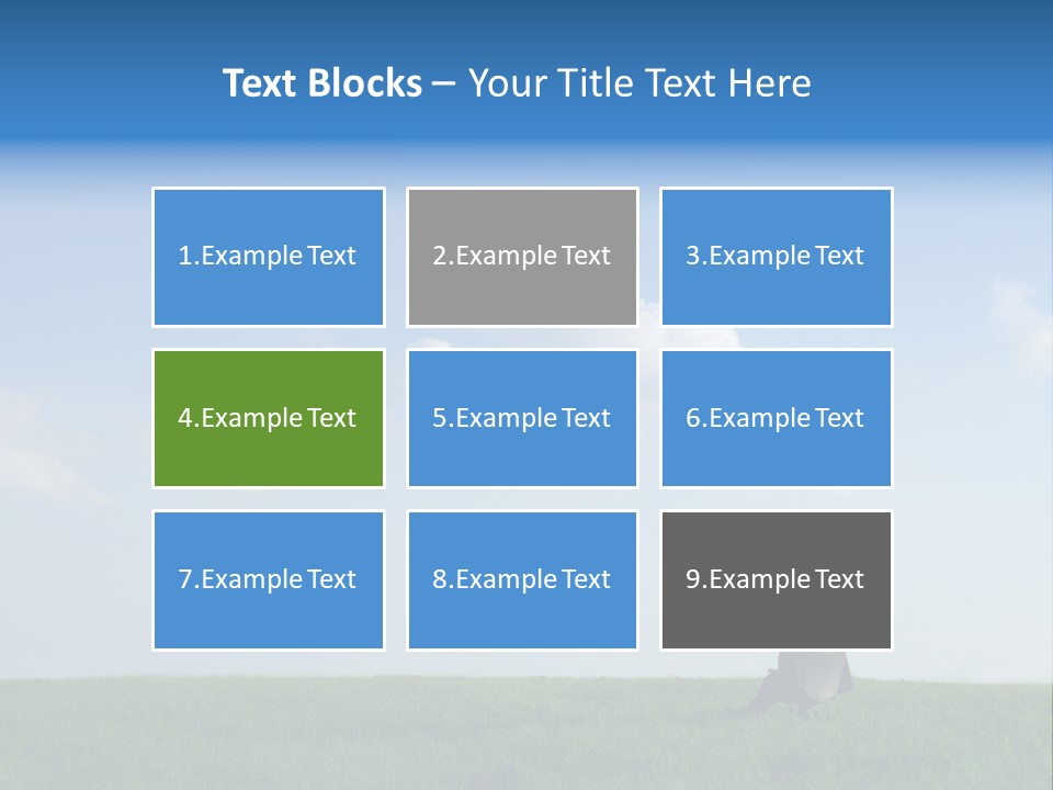 A Manager Sitting On A Chair In Nature PowerPoint Template