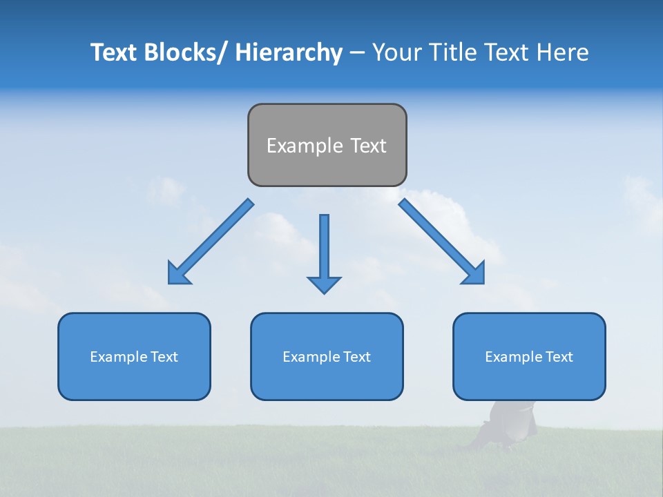 A Manager Sitting On A Chair In Nature PowerPoint Template