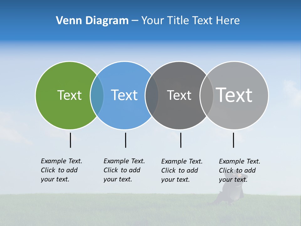 A Manager Sitting On A Chair In Nature PowerPoint Template