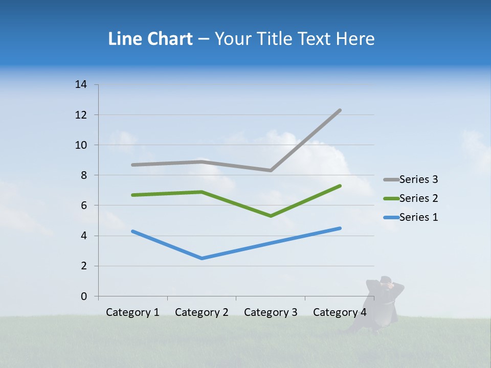 A Manager Sitting On A Chair In Nature PowerPoint Template