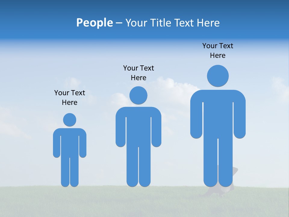 A Manager Sitting On A Chair In Nature PowerPoint Template