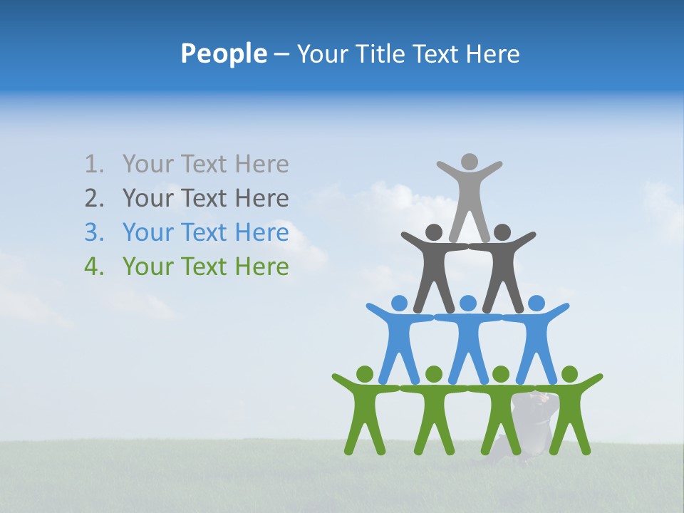 A Manager Sitting On A Chair In Nature PowerPoint Template