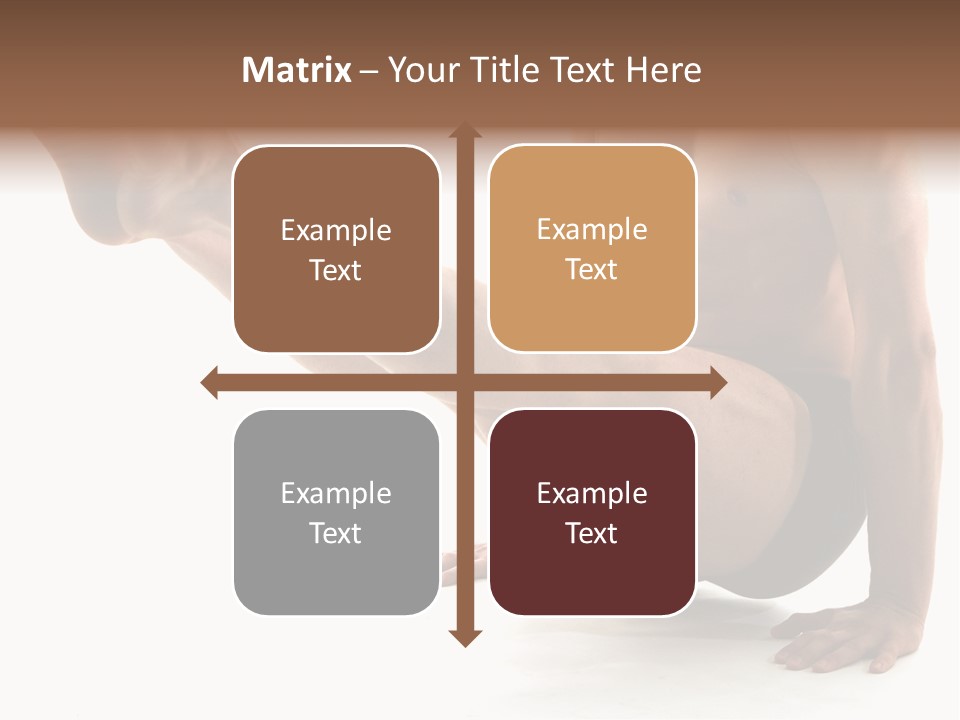 Toned Athelete In Pose PowerPoint Template