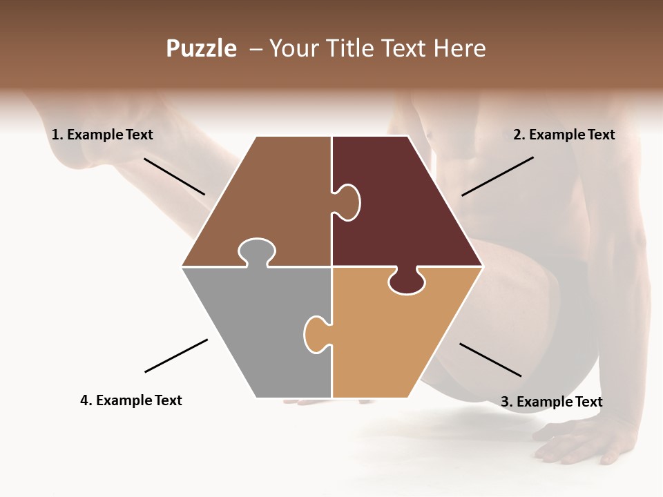 Toned Athelete In Pose PowerPoint Template