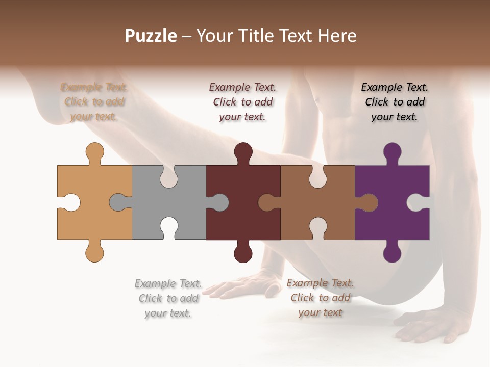 Toned Athelete In Pose PowerPoint Template