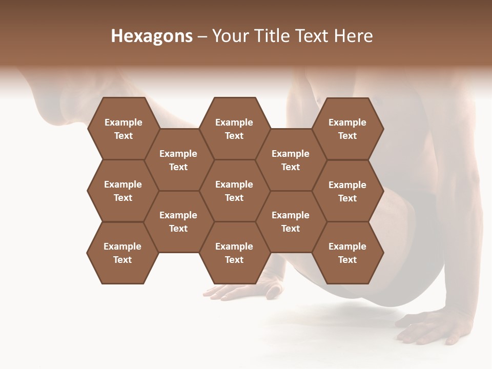 Toned Athelete In Pose PowerPoint Template