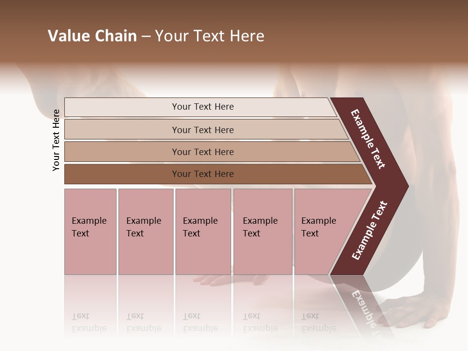 Toned Athelete In Pose PowerPoint Template