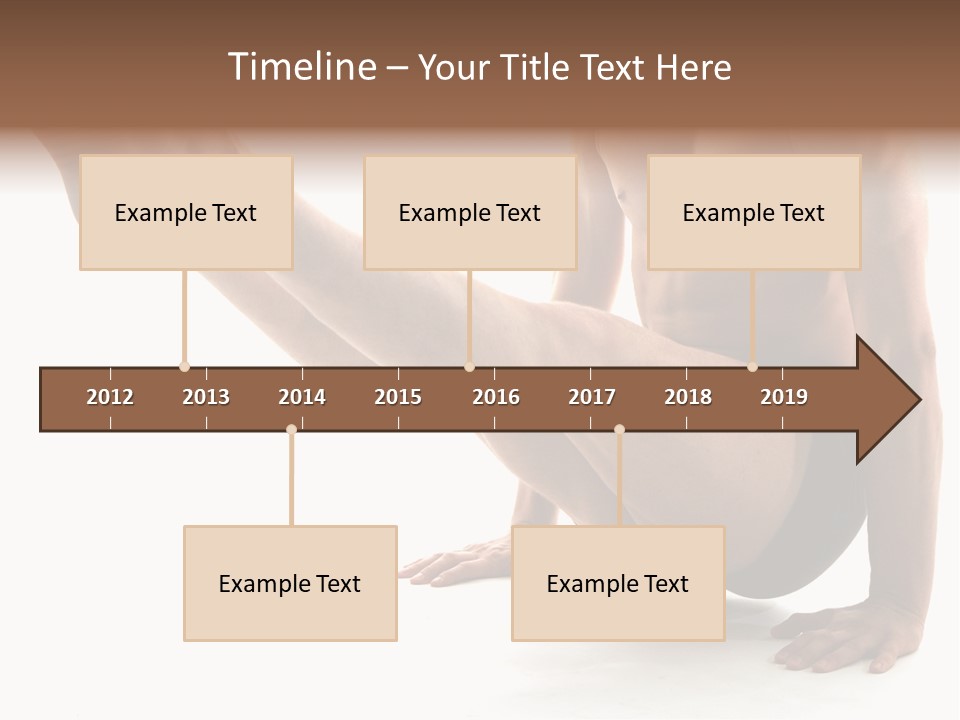 Toned Athelete In Pose PowerPoint Template