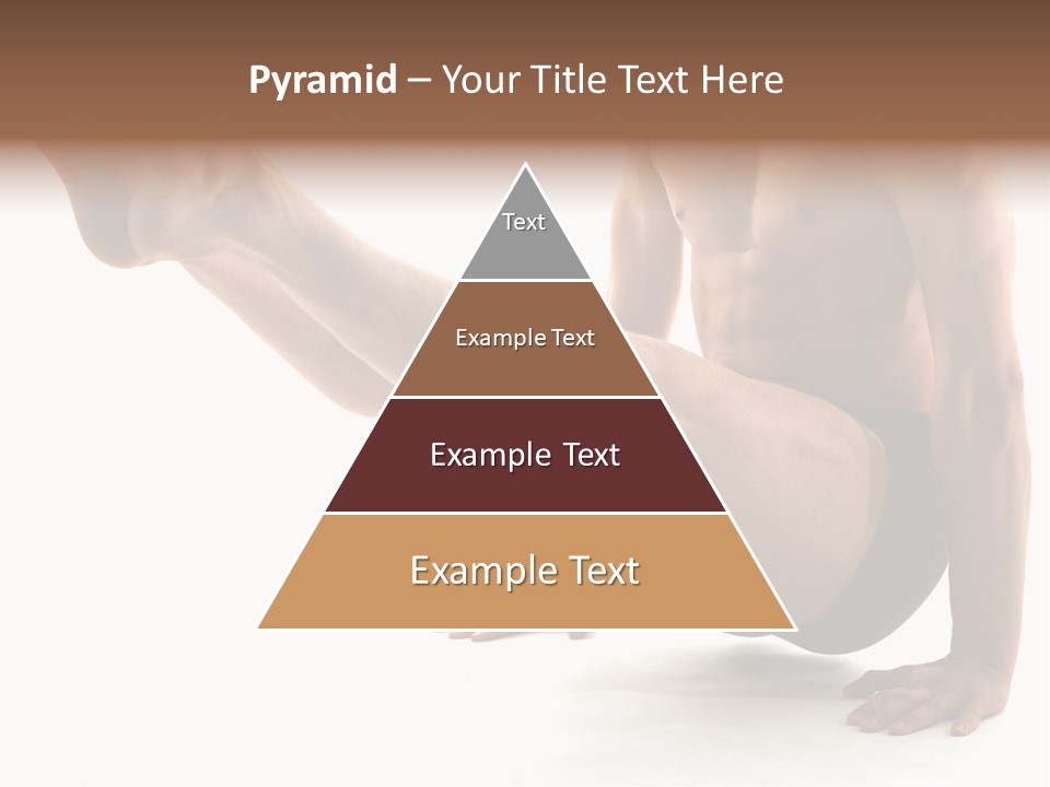 Toned Athelete In Pose PowerPoint Template