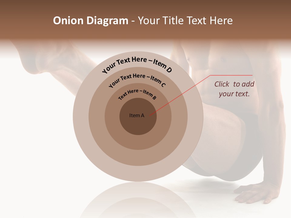 Toned Athelete In Pose PowerPoint Template