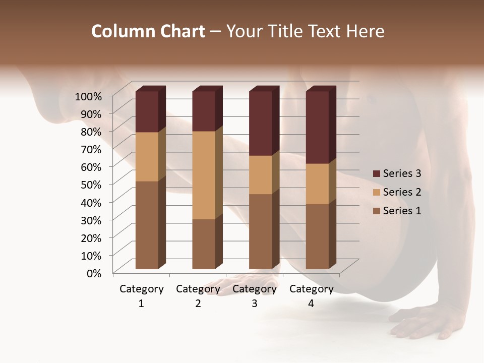 Toned Athelete In Pose PowerPoint Template