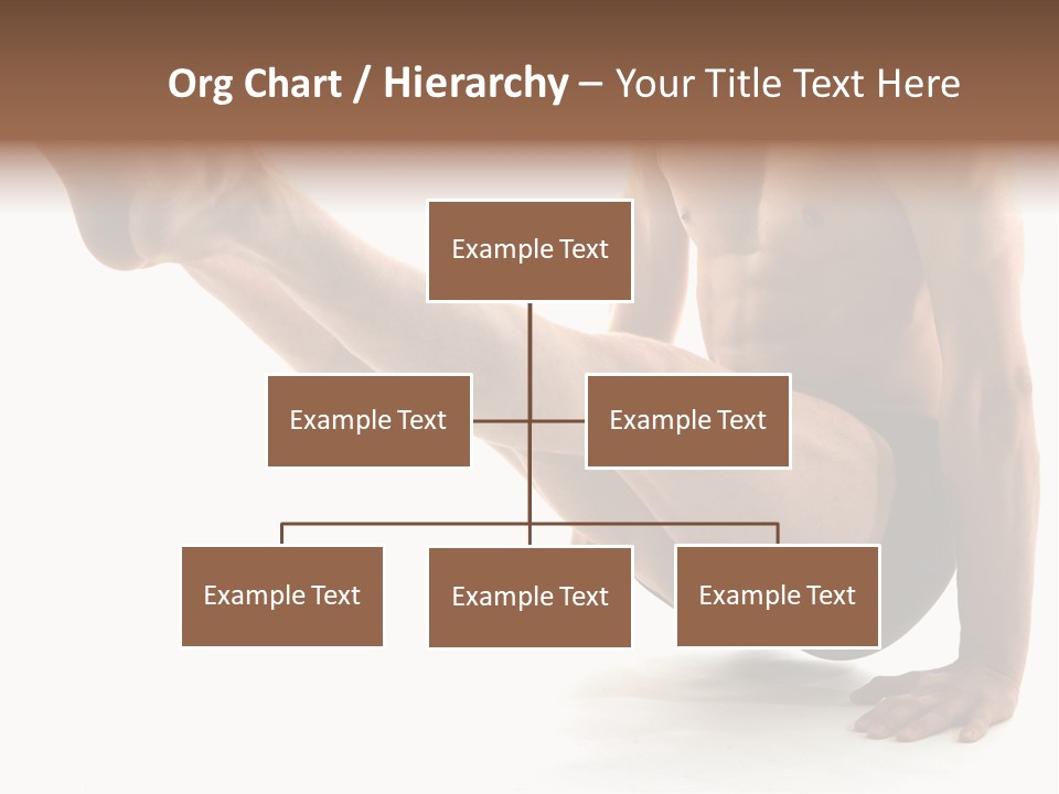 Toned Athelete In Pose PowerPoint Template
