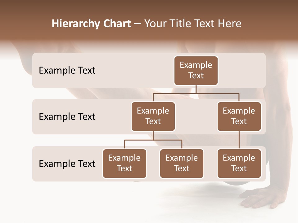 Toned Athelete In Pose PowerPoint Template