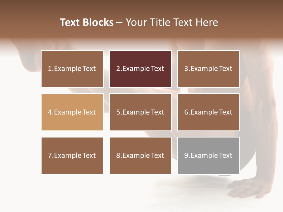 Toned Athelete In Pose PowerPoint Template