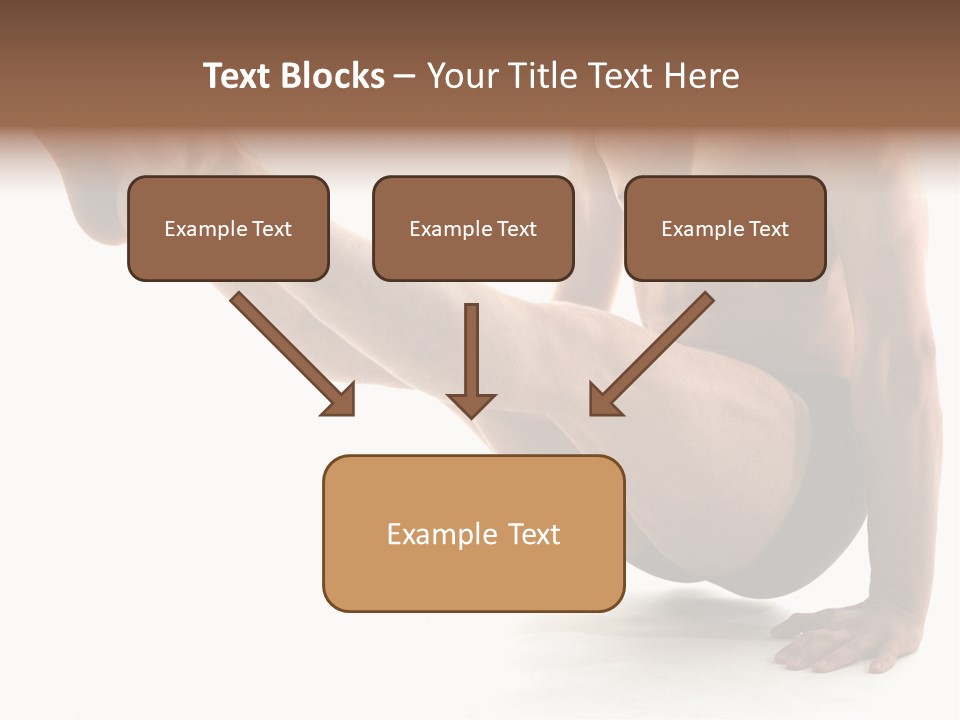 Toned Athelete In Pose PowerPoint Template