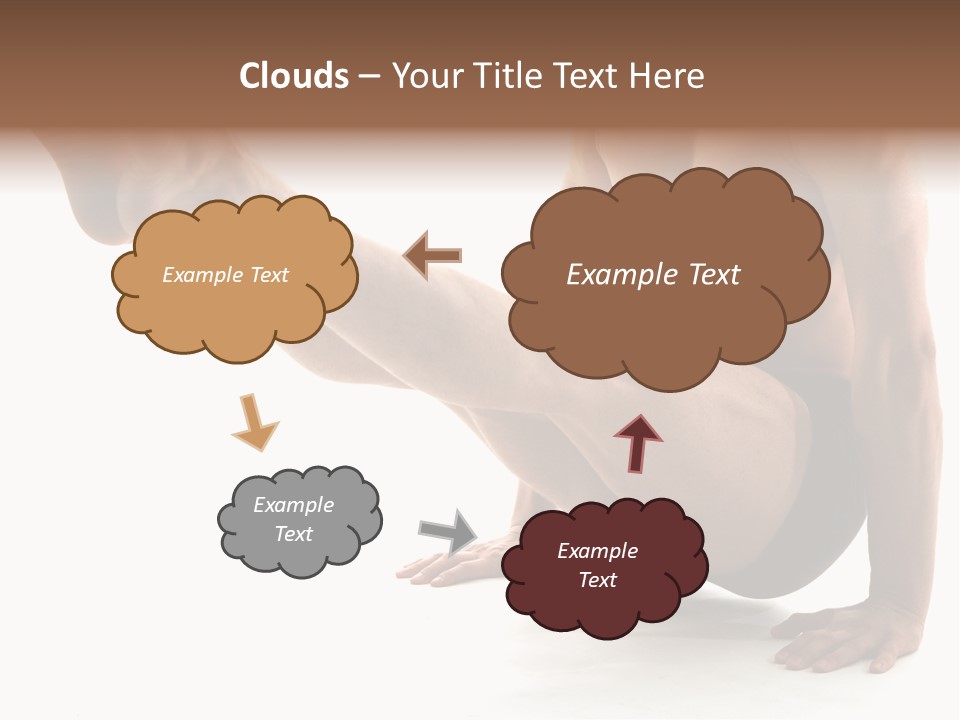 Toned Athelete In Pose PowerPoint Template