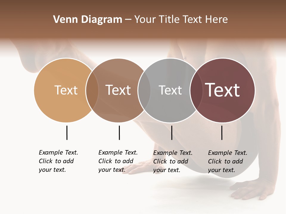 Toned Athelete In Pose PowerPoint Template