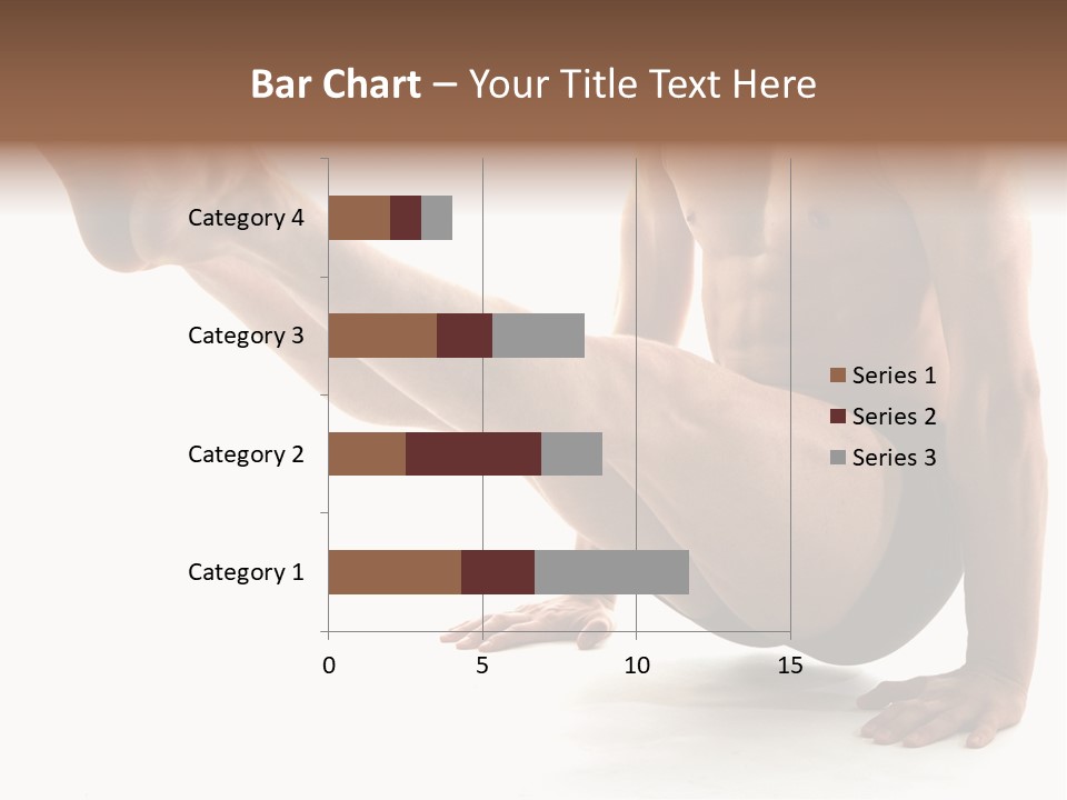 Toned Athelete In Pose PowerPoint Template