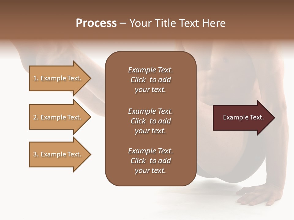 Toned Athelete In Pose PowerPoint Template