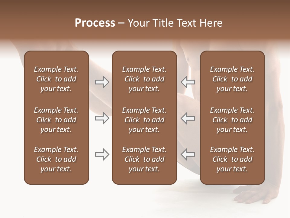 Toned Athelete In Pose PowerPoint Template