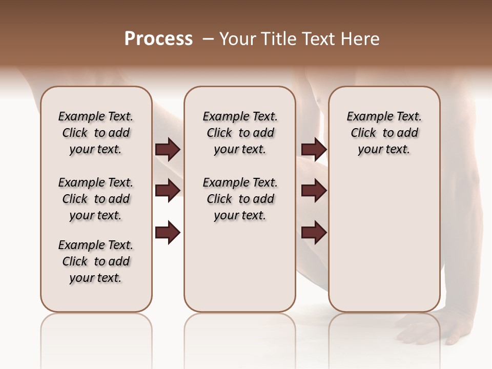 Toned Athelete In Pose PowerPoint Template