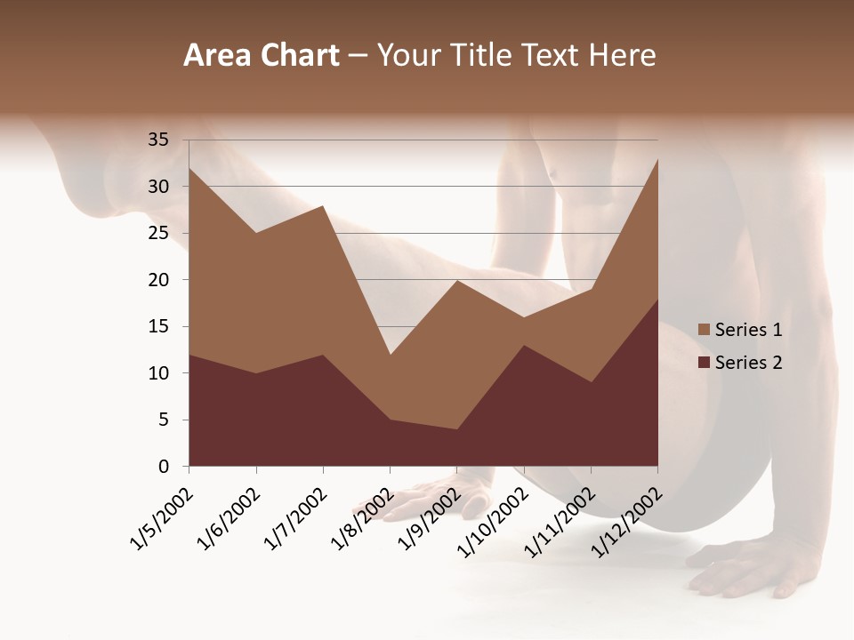 Toned Athelete In Pose PowerPoint Template
