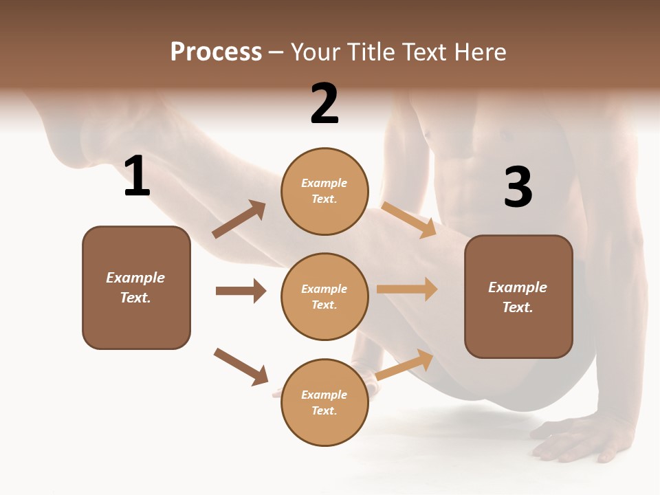 Toned Athelete In Pose PowerPoint Template