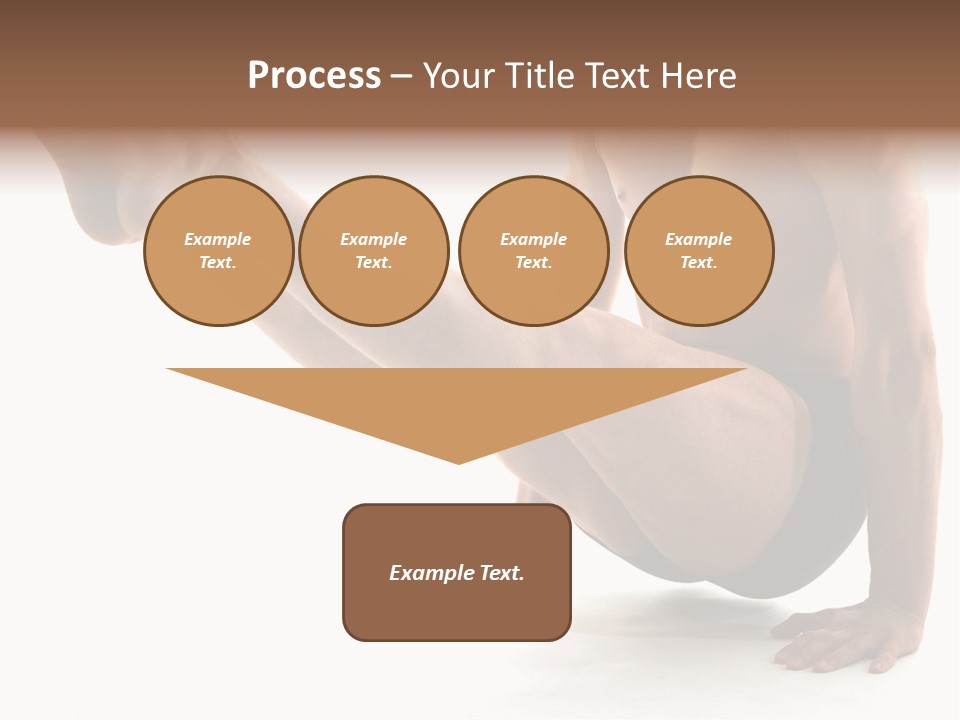 Toned Athelete In Pose PowerPoint Template