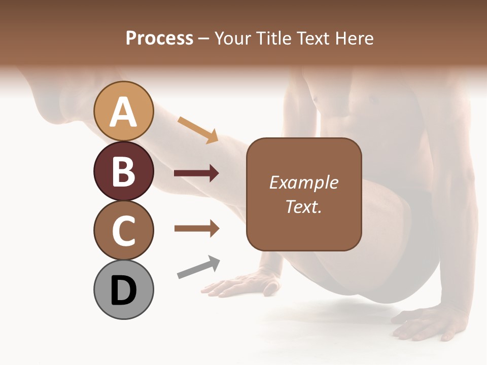 Toned Athelete In Pose PowerPoint Template