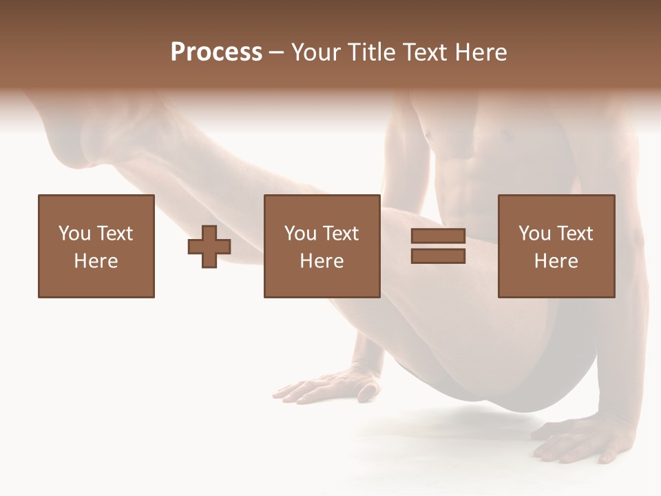 Toned Athelete In Pose PowerPoint Template