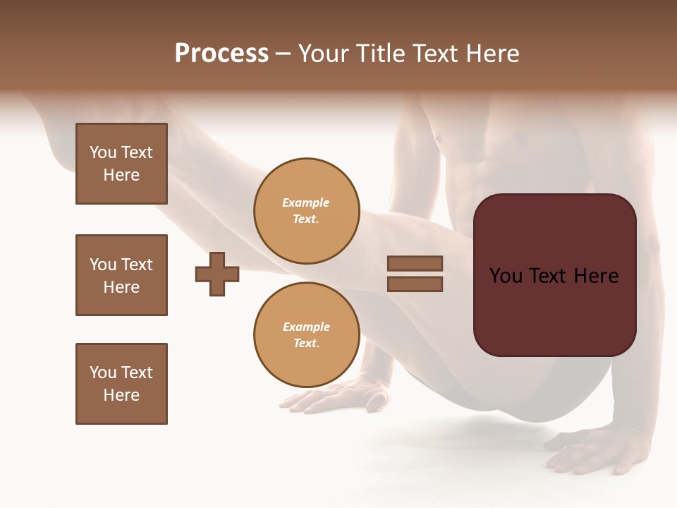 Toned Athelete In Pose PowerPoint Template