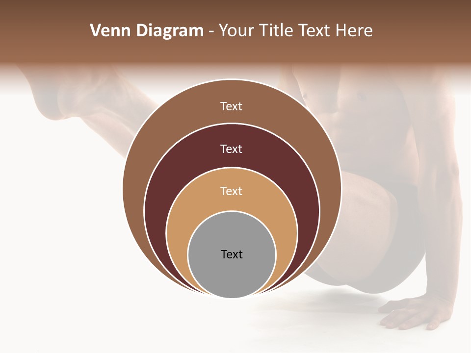 Toned Athelete In Pose PowerPoint Template