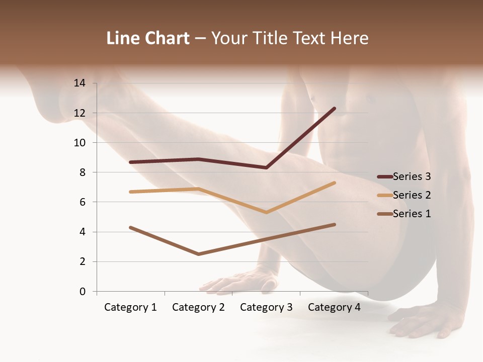 Toned Athelete In Pose PowerPoint Template