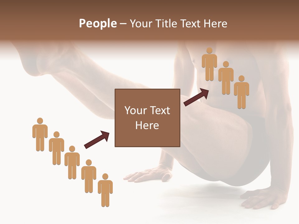 Toned Athelete In Pose PowerPoint Template