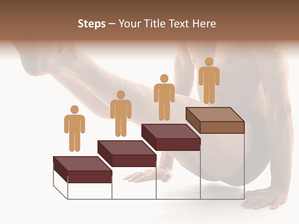 Toned Athelete In Pose PowerPoint Template