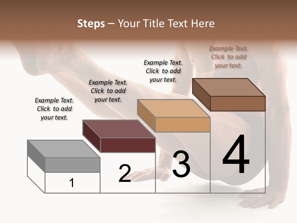 Toned Athelete In Pose PowerPoint Template