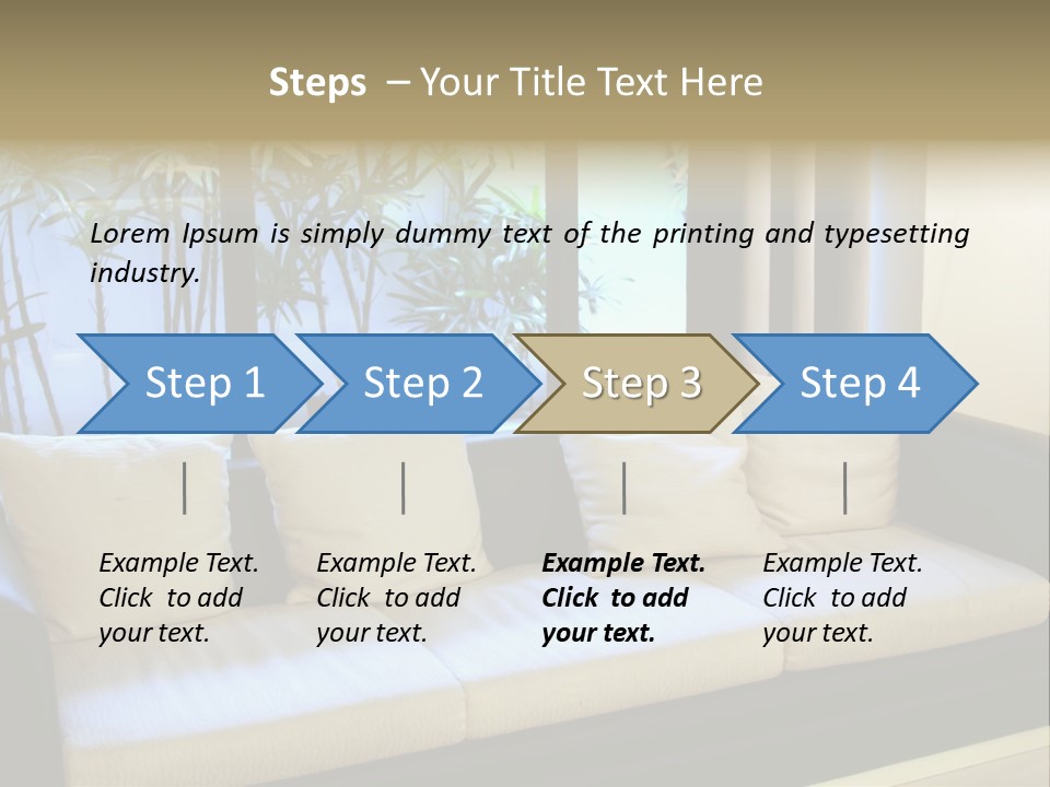 Living Room Waiting Room With Elegant Modern Black And White Design PowerPoint Template