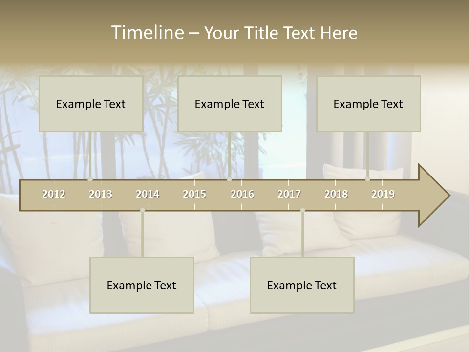 Living Room Waiting Room With Elegant Modern Black And White Design PowerPoint Template