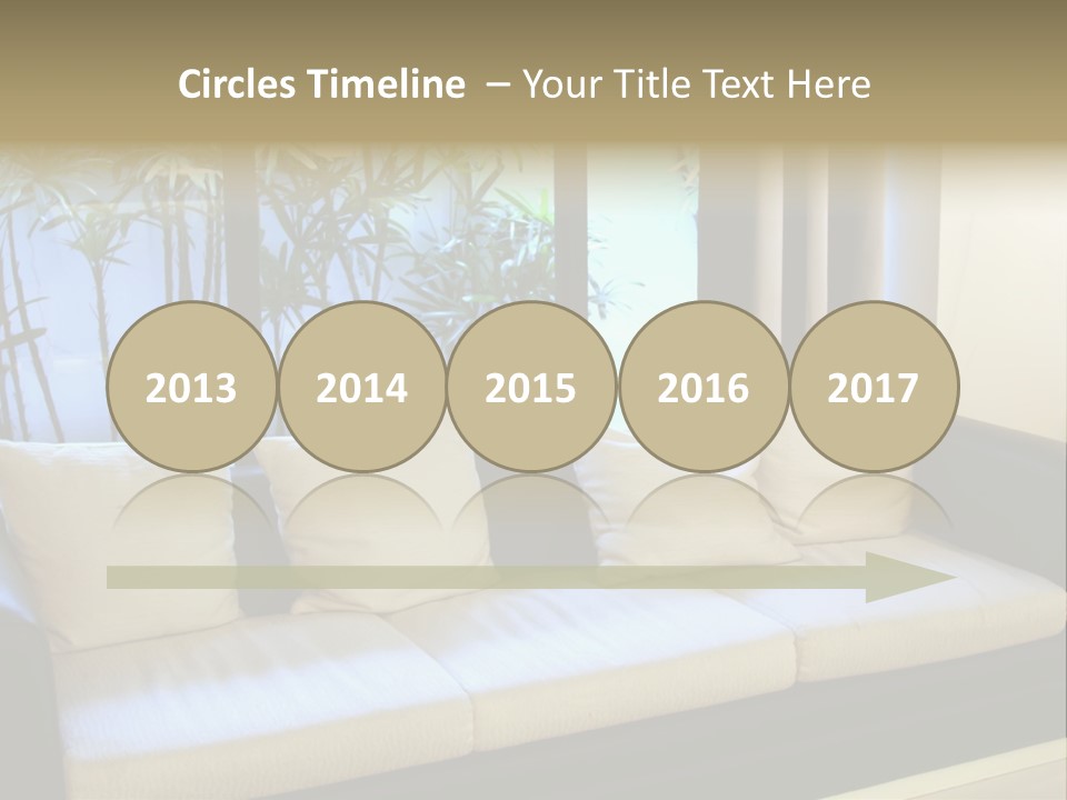 Living Room Waiting Room With Elegant Modern Black And White Design PowerPoint Template