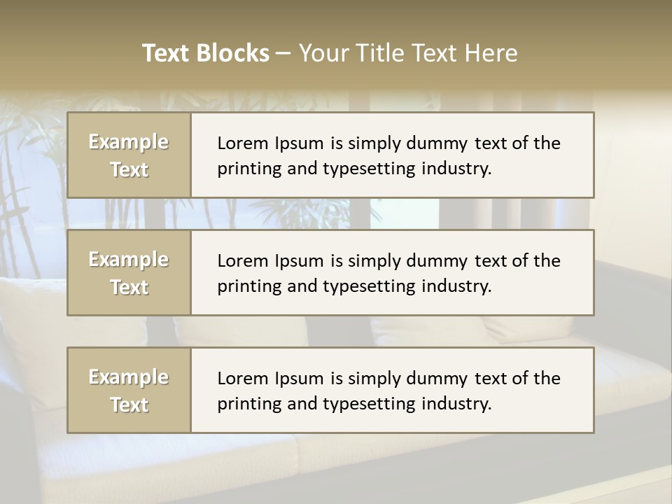 Living Room Waiting Room With Elegant Modern Black And White Design PowerPoint Template