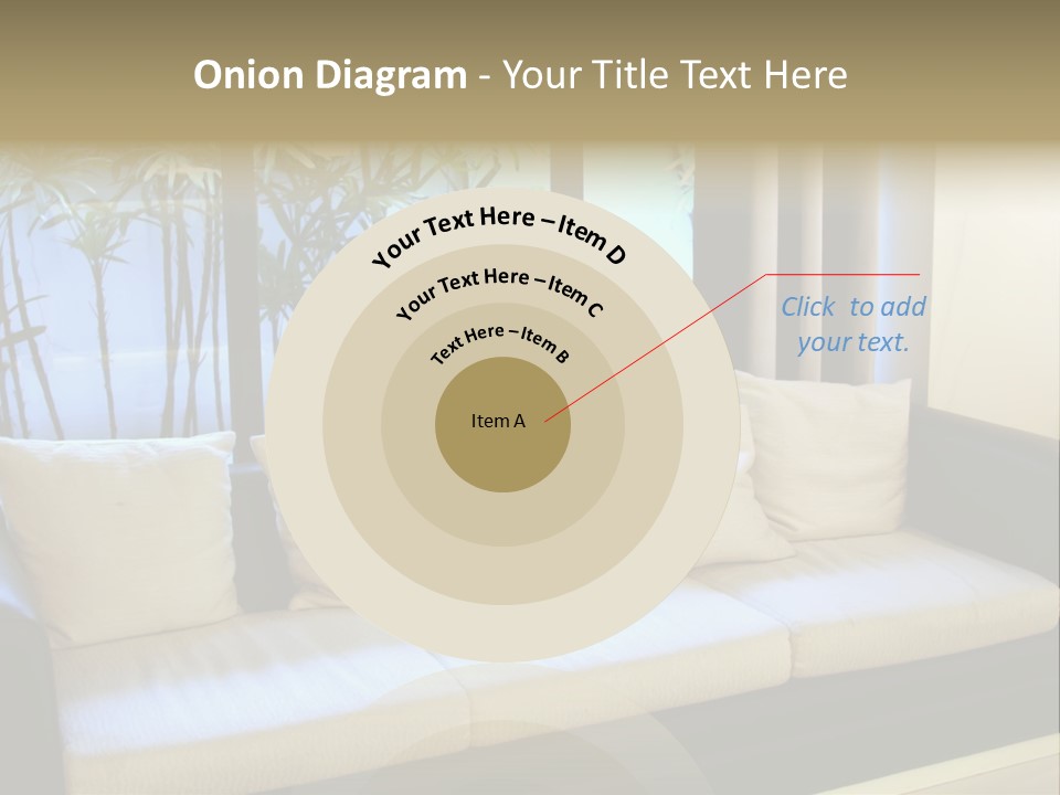 Living Room Waiting Room With Elegant Modern Black And White Design PowerPoint Template