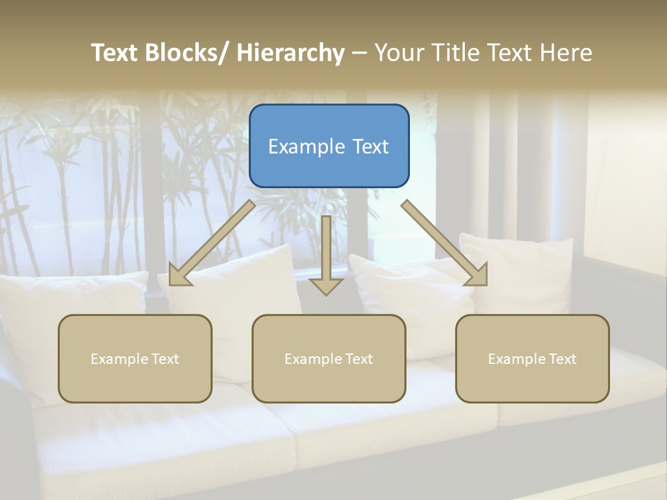 Living Room Waiting Room With Elegant Modern Black And White Design PowerPoint Template
