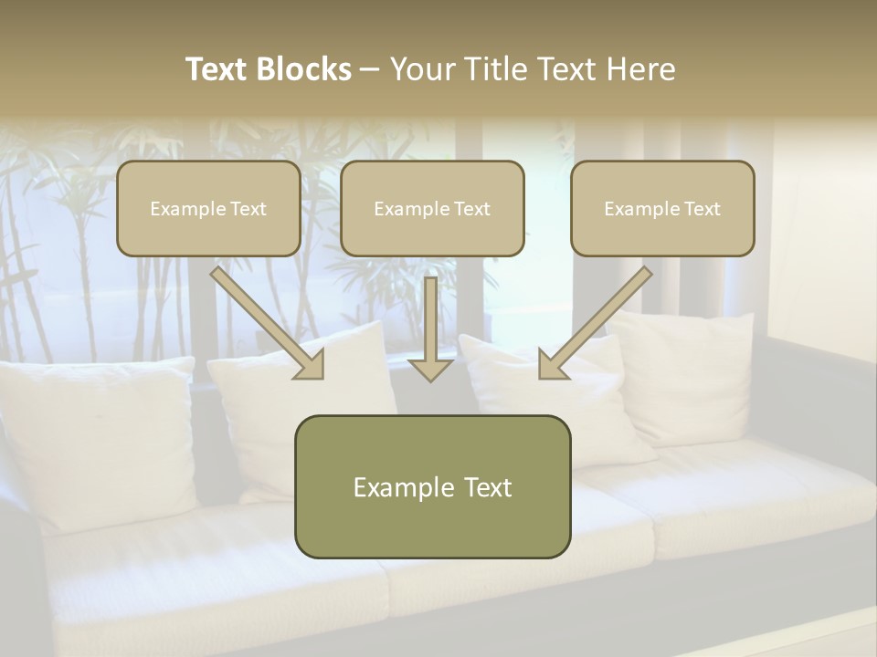 Living Room Waiting Room With Elegant Modern Black And White Design PowerPoint Template