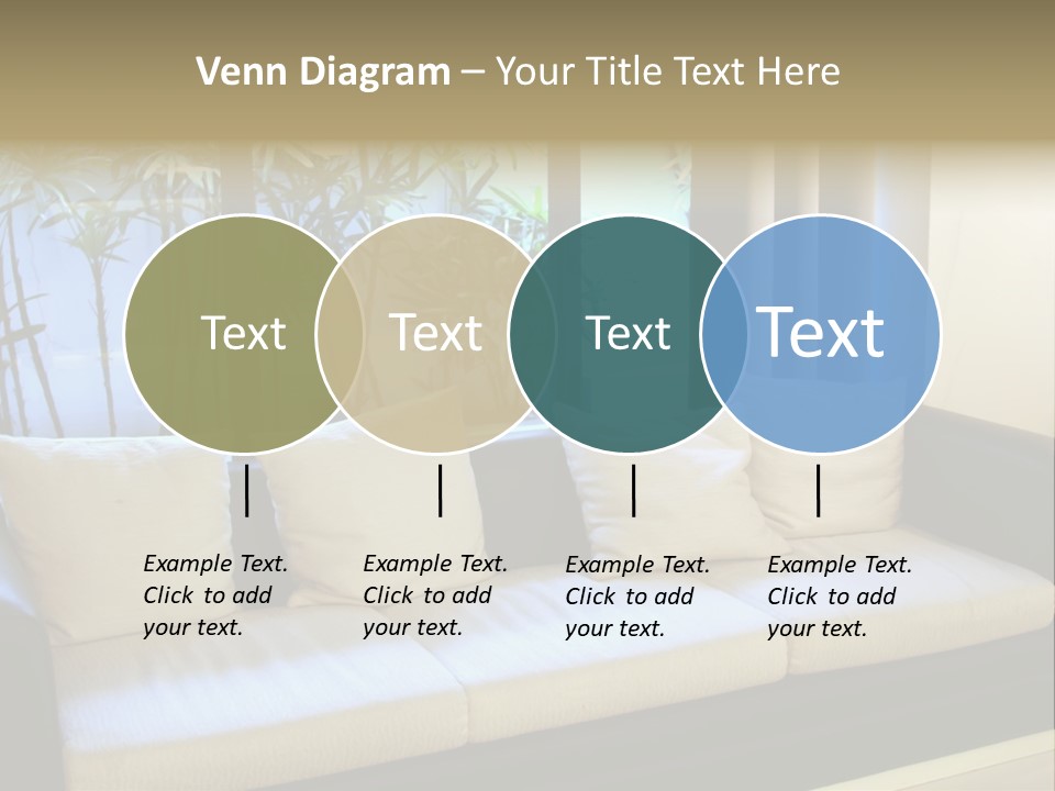 Living Room Waiting Room With Elegant Modern Black And White Design PowerPoint Template