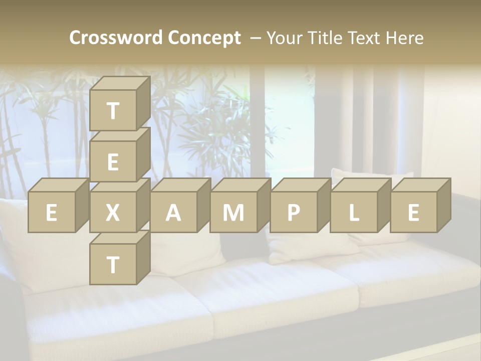 Living Room Waiting Room With Elegant Modern Black And White Design PowerPoint Template