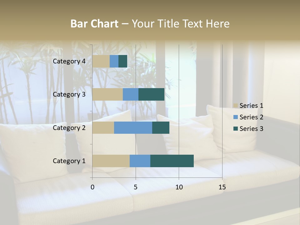 Living Room Waiting Room With Elegant Modern Black And White Design PowerPoint Template
