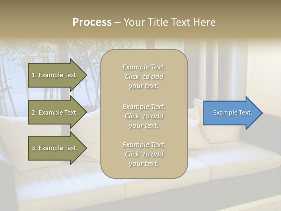 Living Room Waiting Room With Elegant Modern Black And White Design PowerPoint Template