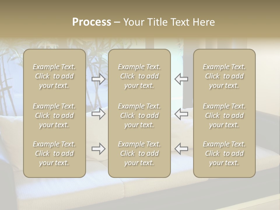Living Room Waiting Room With Elegant Modern Black And White Design PowerPoint Template